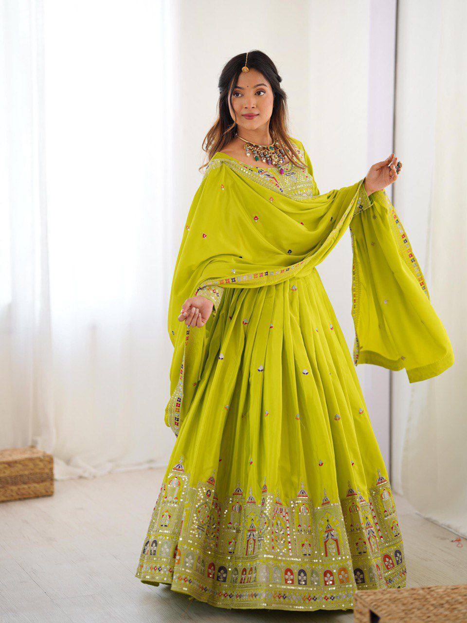 Heavy Thread with Sequins Work Designer Lehenga Choli
