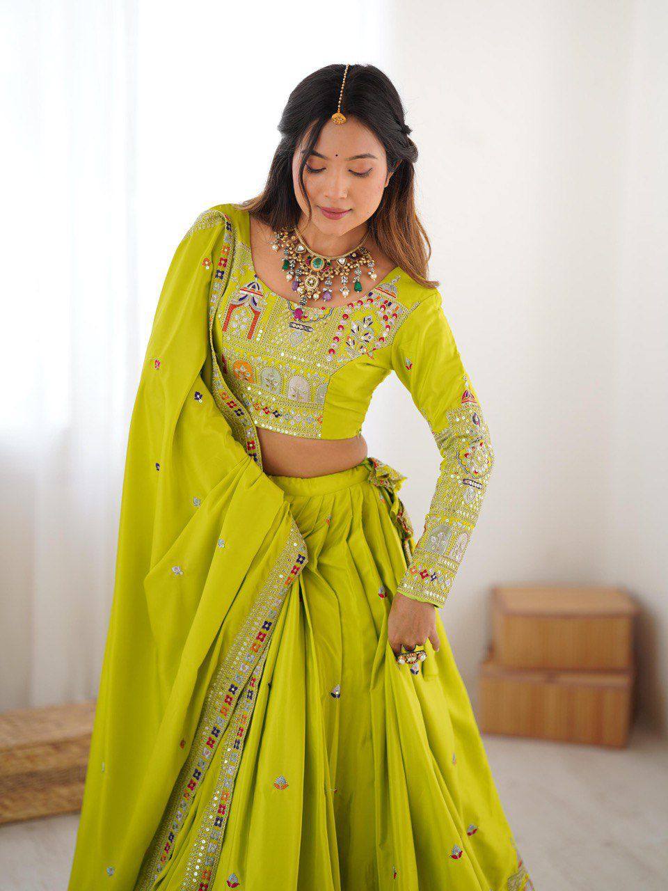 Heavy Thread with Sequins Work Designer Lehenga Choli