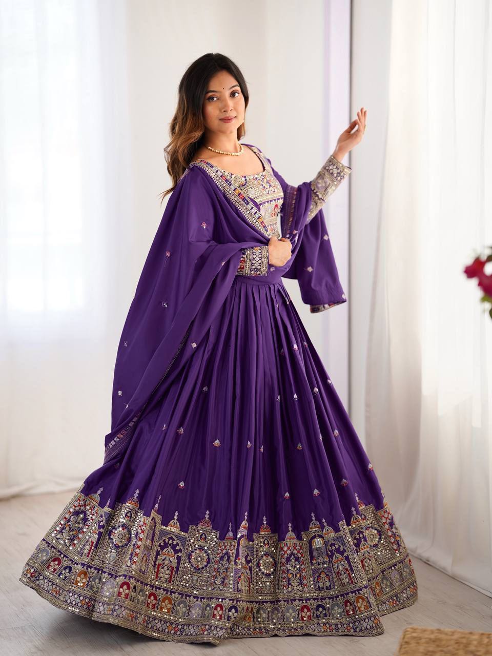 Heavy Thread with Sequins Work Designer Lehenga Choli