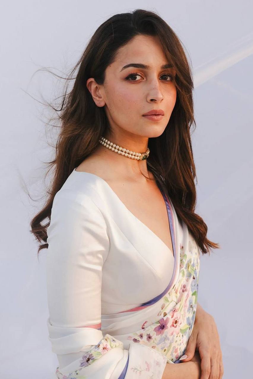 Plain White Cotton Saree