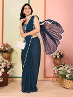 Women's Georgette Patta Silk Saree