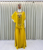 Teal Chinon Sequence Salwar Suit
