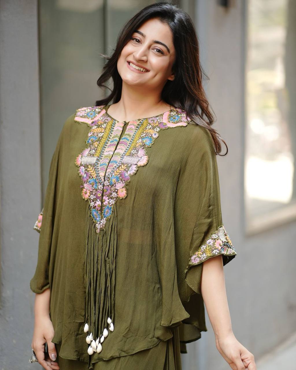 Teal Chinon Sequence Salwar Suit