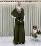 Teal Chinon Sequence Salwar Suit