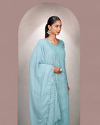 Fancy Fox Georgette Embroidery Work Kurti