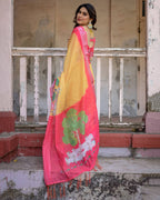 Pure Linen Digital Printed Saree