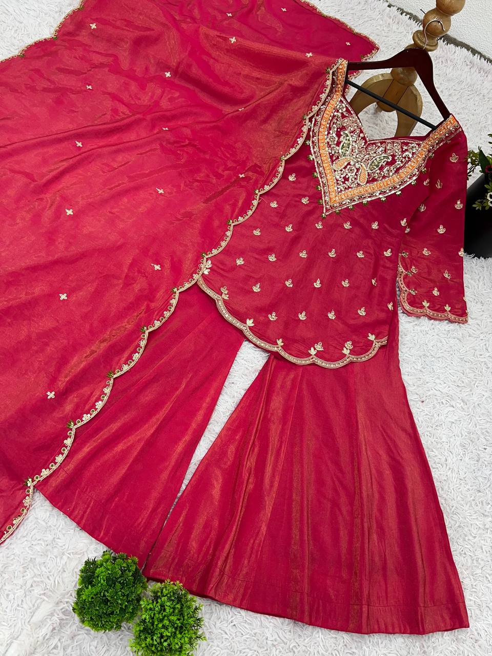 Silk Embroidery Work Salwar Suit