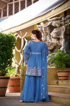 Gulabo Georgette Embroidered Sharara