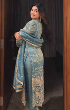 New Designer Party Wear Look Top Palazzo & Dupatta Set