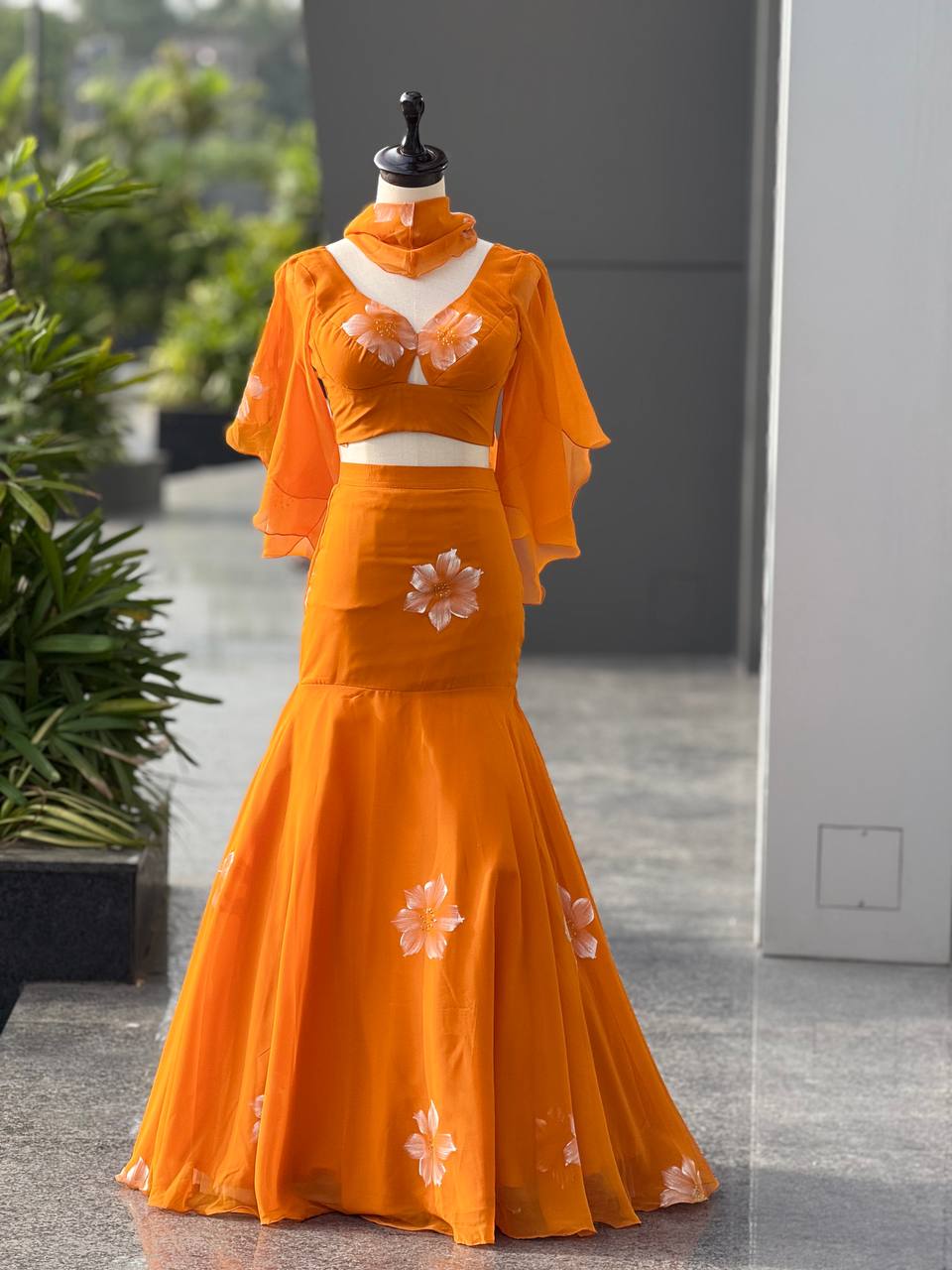 Haldi Baloon Style Sleeves Lehnga
