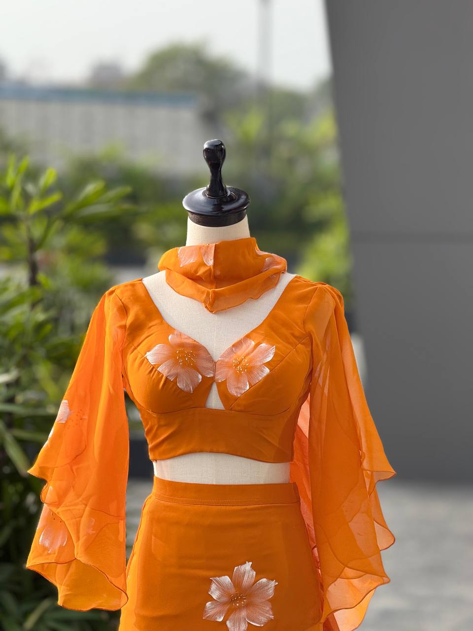Haldi Baloon Style Sleeves Lehnga