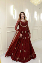 Women Embroidered Anarkali Kurti