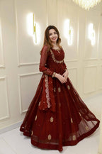 Women Embroidered Anarkali Kurti