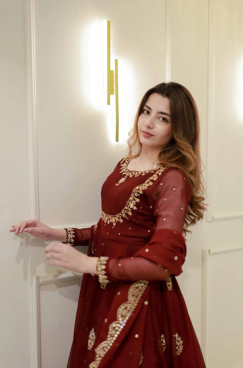 Women Embroidered Anarkali Kurti