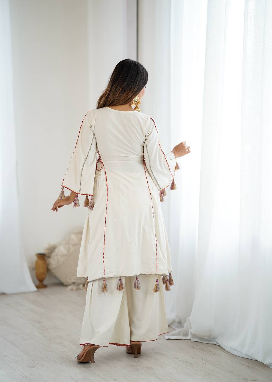Fancy Designer Navratri Special Kurti With Bottom