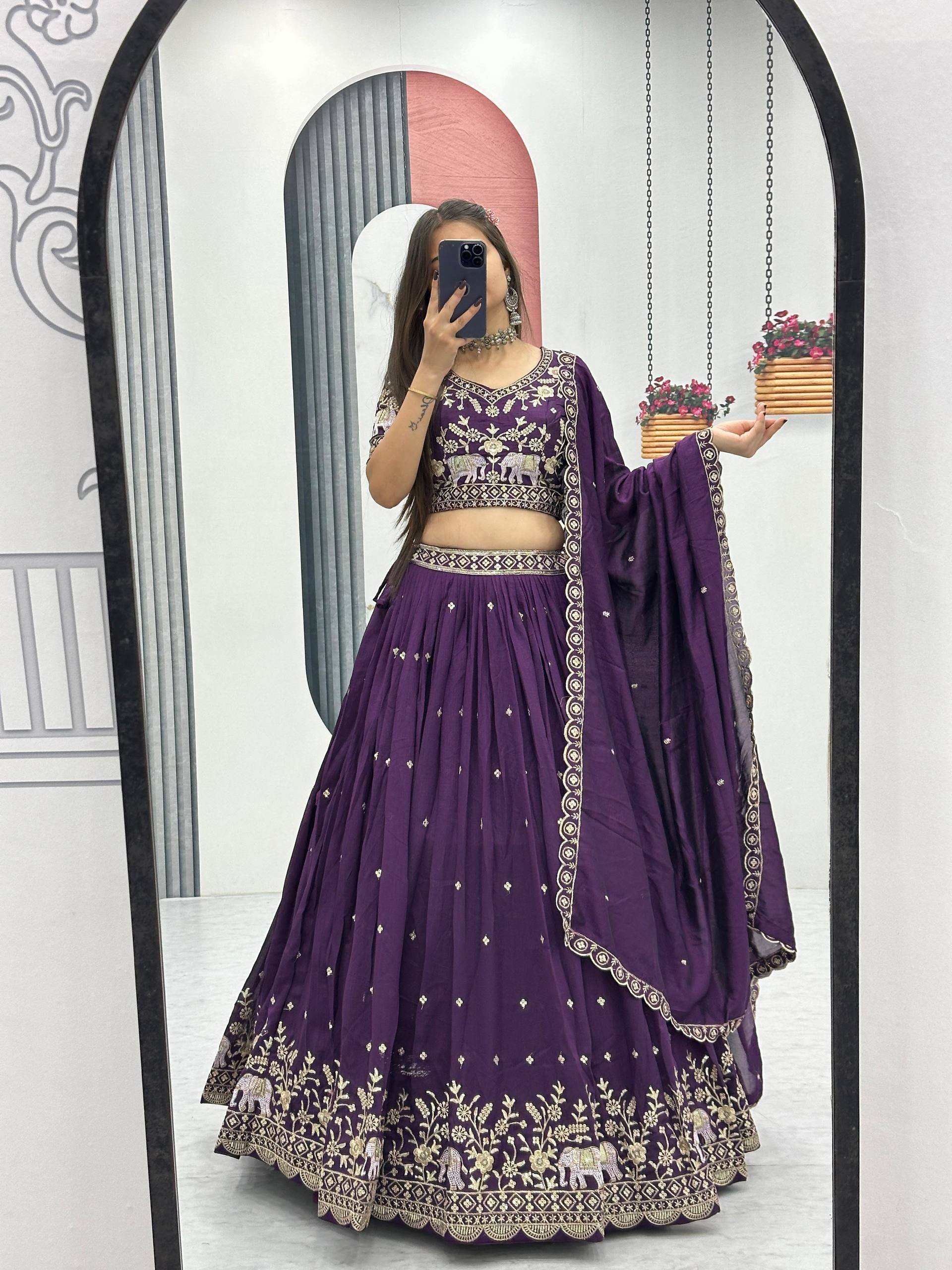 Designer Embroidery Lehenga Choli Set