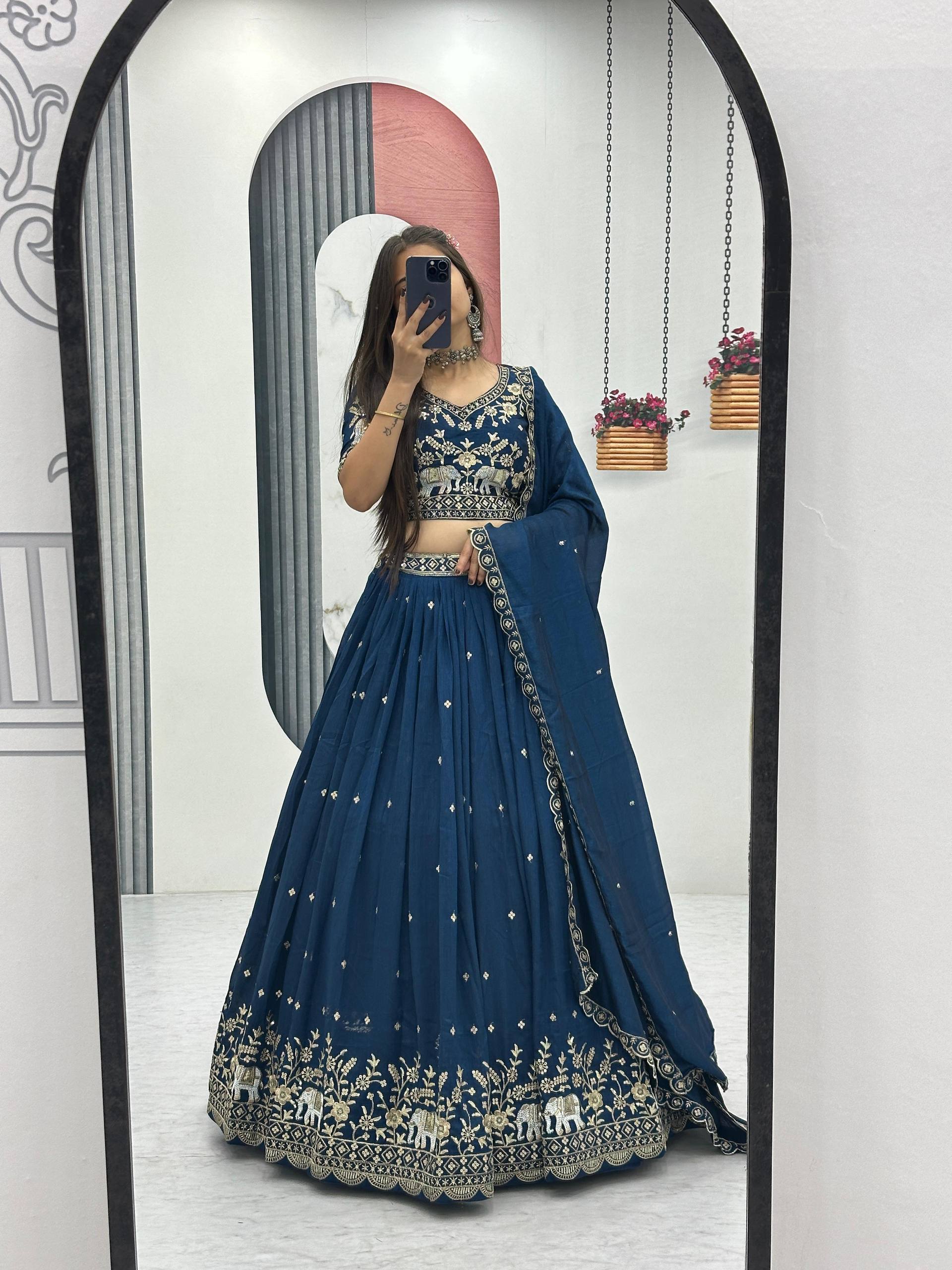 Designer Embroidery Lehenga Choli Set