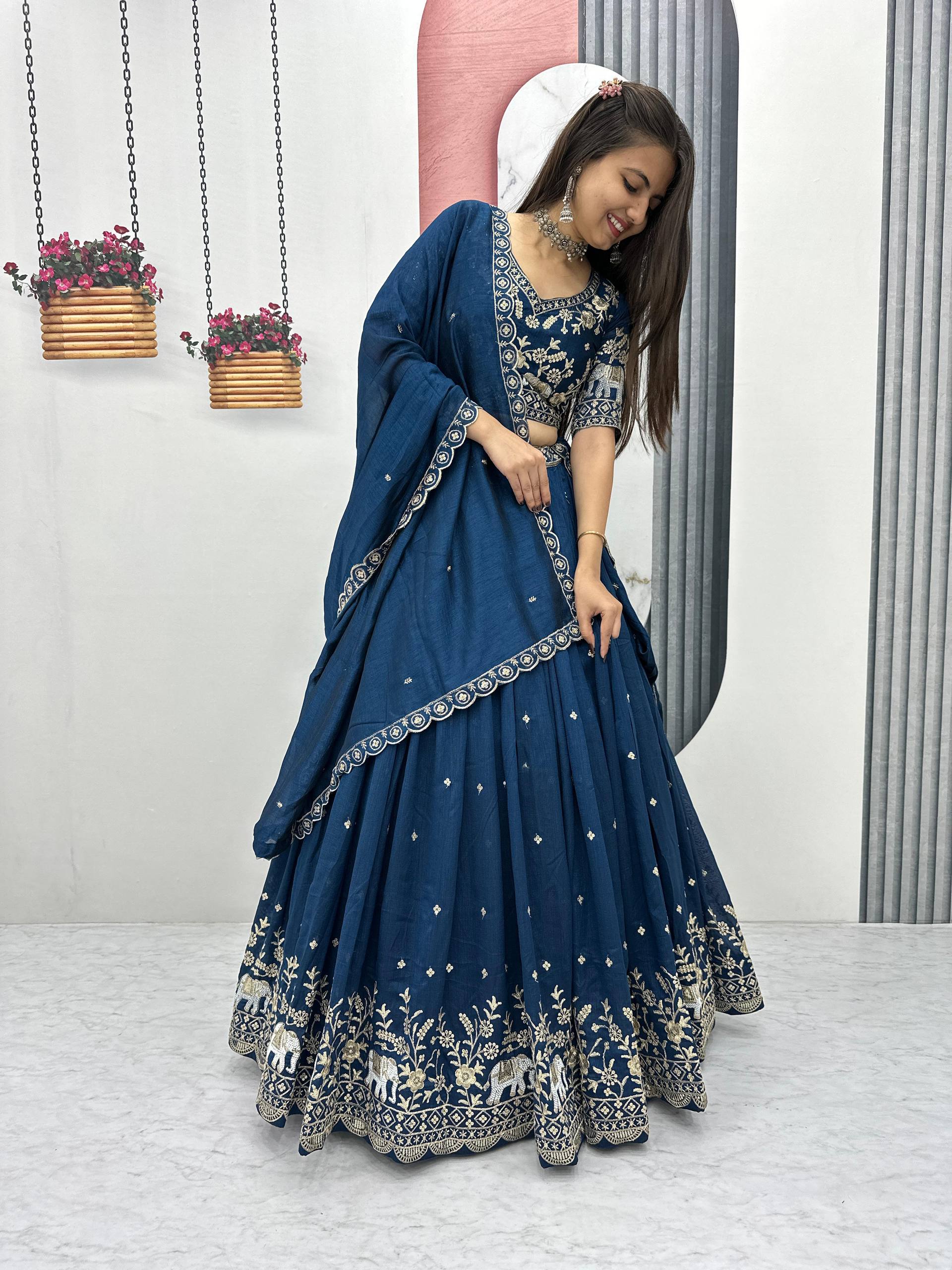 Designer Embroidery Lehenga Choli Set