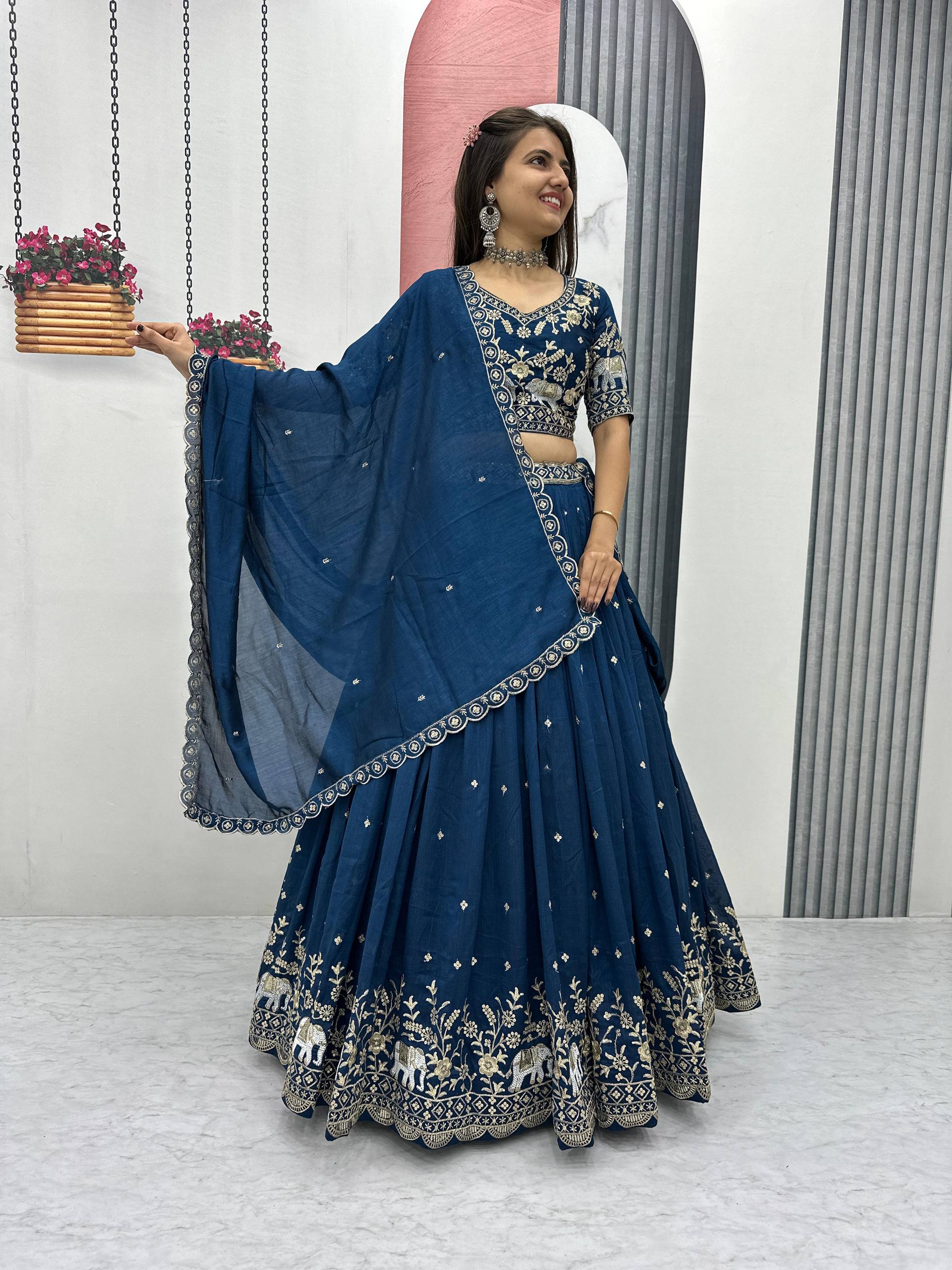 Designer Embroidery Lehenga Choli Set