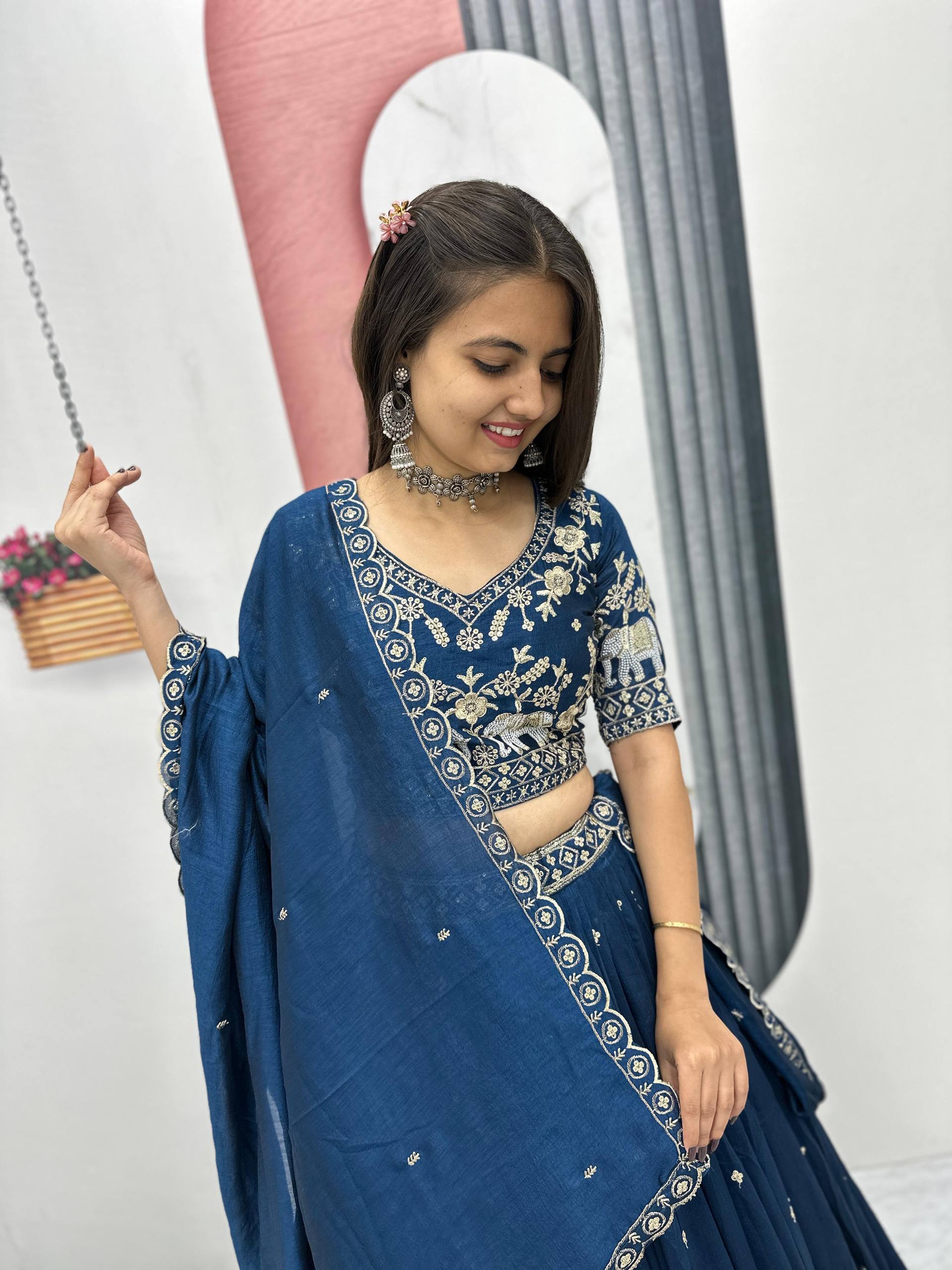 Designer Embroidery Lehenga Choli Set