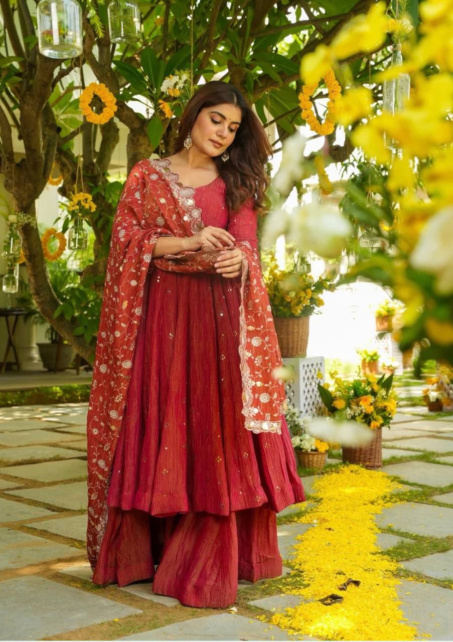 Festive Anarkali Suit Set