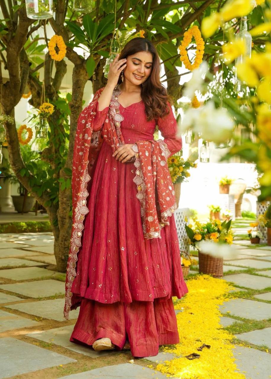 Festive Anarkali Suit Set