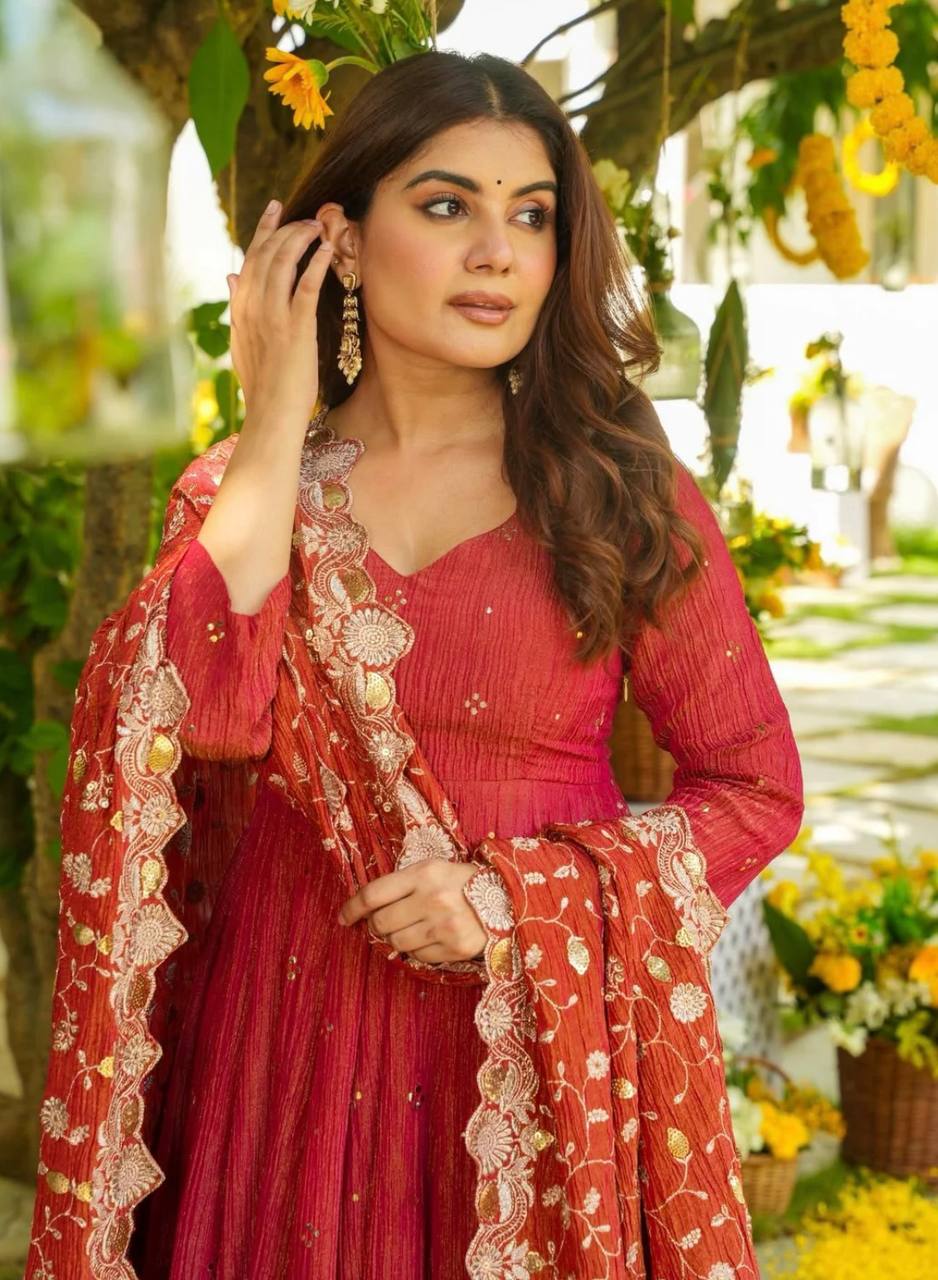 Festive Anarkali Suit Set