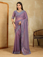 Designer Soft Net Party Saree
