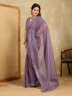 Designer Soft Net Party Saree